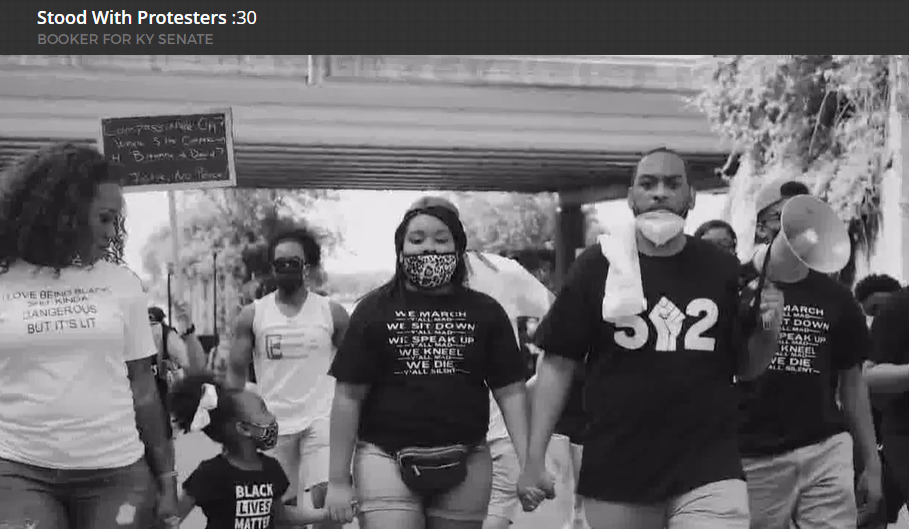 booker protests