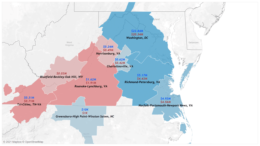 Virginia Market Map
