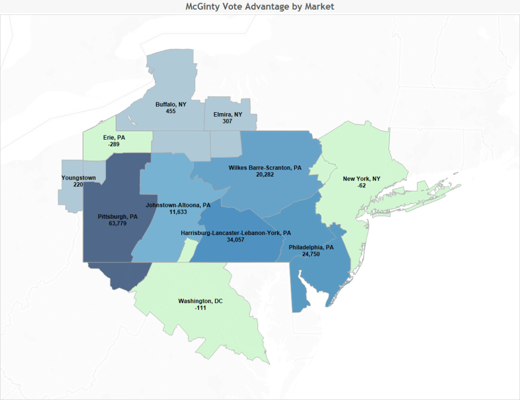 PA Senate Vote Map